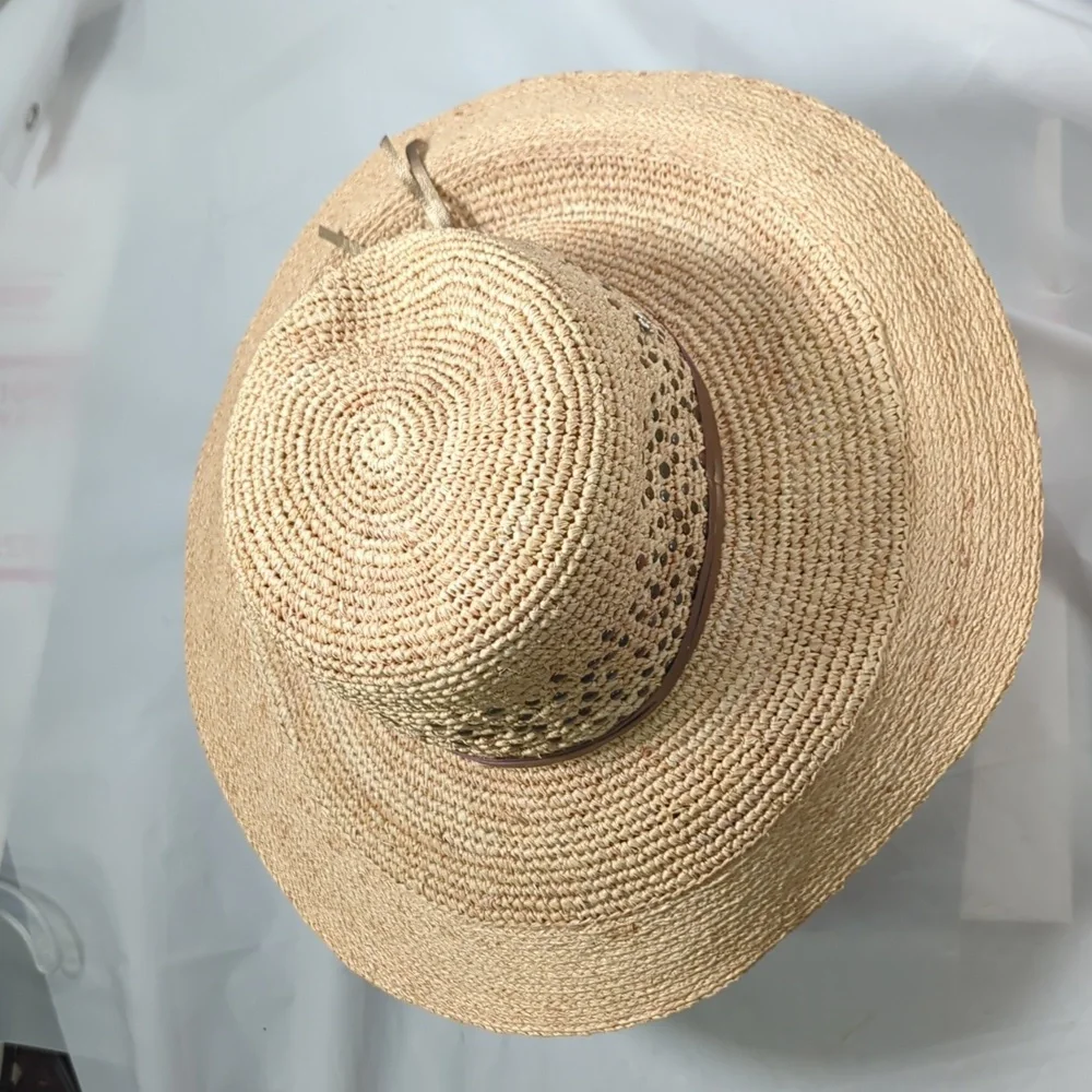 Flora Bella wide brim women straw sun hat - Picture 6 of 9